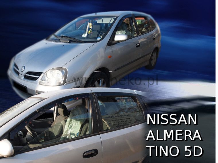 Ανεμοθραύστες για NISSAN ALMERA TINO (2000-2006) 5θυρο - 4 τεμ. εμπρός και πίσω