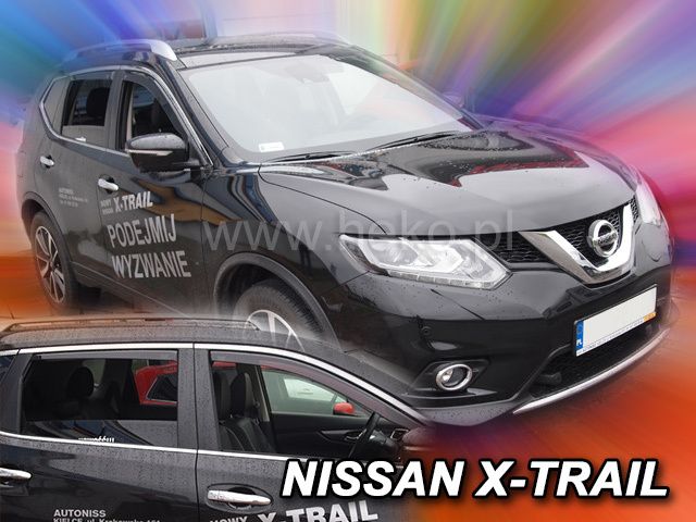 Deflectoare de vânt pentru NISSAN X-TRAIL (2013+) - 4 bucăți față și spate
