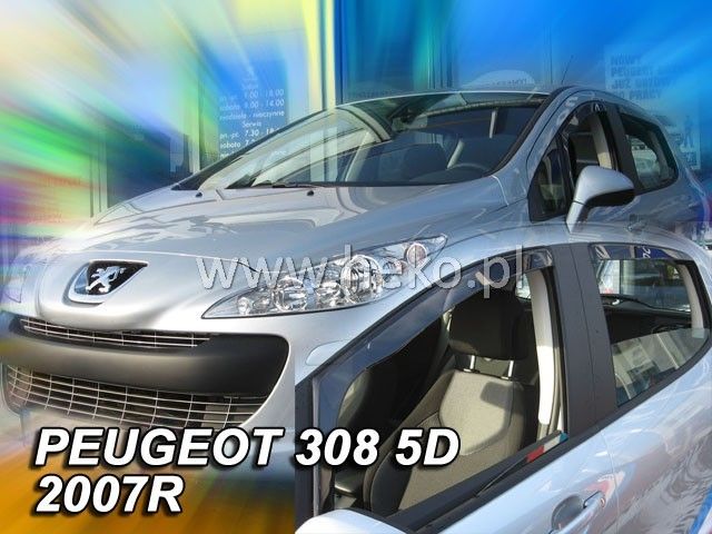 Deflectoare de vânt pentru PEUGEOT 308 (2007-2013) 5 uși - 4 bucăți față și spate