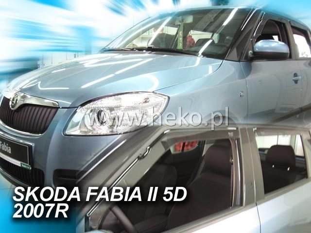 APĂRĂTOARE VÂNT PENTRU SKODA FABIA (2007-2015) 5 UȘI, COMBI - 2 BUC. FAȚĂ