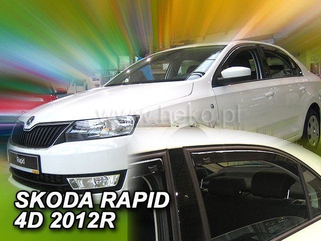 Deflectoare pentru SKODA RAPID (2012+) 5 uși - 4buc. față și spate