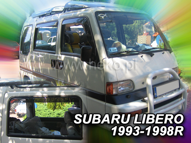 Ανεμοθραύστες για SUBARU LIBERO (1993-1999) 4 πόρτες - 4 τεμ. εμπρός και πίσω
