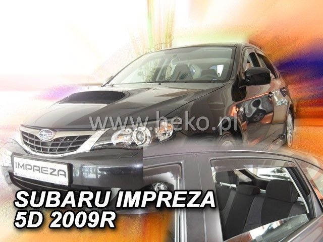 Ανεμοθραύστες για SUBARU IMPREZA (2008+) 5θυρο, Sedan - 4 τεμάχια εμπρός και πίσω