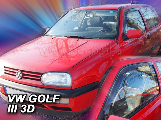 Deflectoare de ploaie pentru VW GOLF 3 / VENTO (1991-1998) 5 uși, Sedan, Combi - 2 buc. față