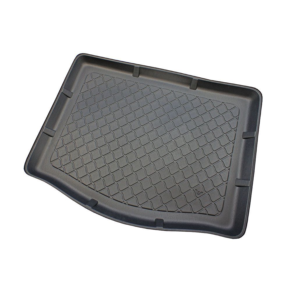 Covoraș portbagaj cauciucat pentru Ford Focus III (2011-2018) Hatchback 5d cu roată de rezervă mică sau kit de reparare anvelope