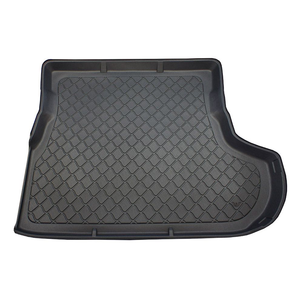 Covoraș de portbagaj cauciucat pentru Mitsubishi Outlander II (2007-2012) / Citroen C-Crosser / Peugeot 4007 - 5/7 locuri; al 3-lea rând rabatat (cu și fără subwoofer)