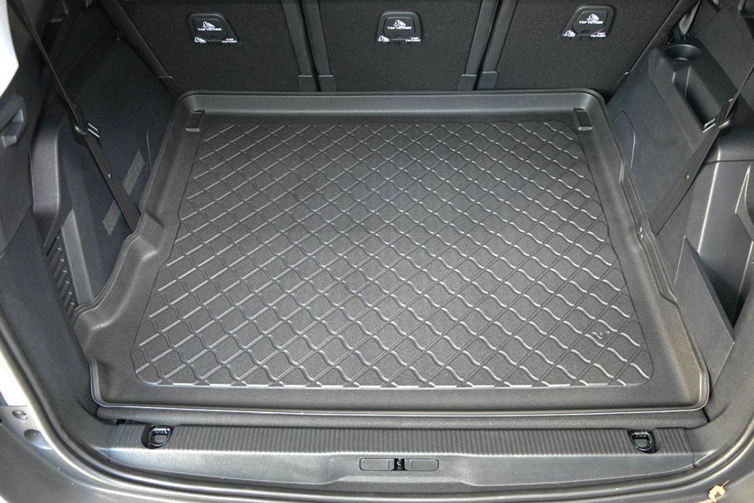 Гумирана стелка за багажник за Peugeot 5008 II (2017+) 7 seats; 3rd row pulled down