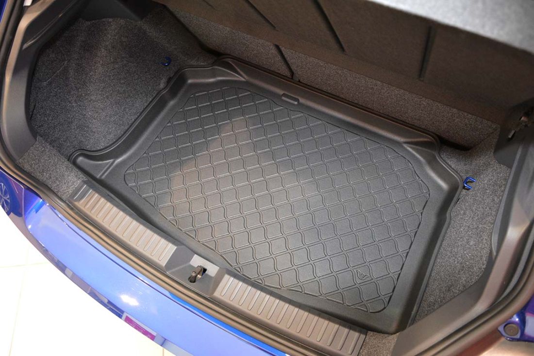 Covoraș de portbagaj cauciucat pentru Seat Ibiza 6F (2017+) Hatchback 5d, portbagaj inferior; fără podea de portbagaj reglabilă pe înălțime