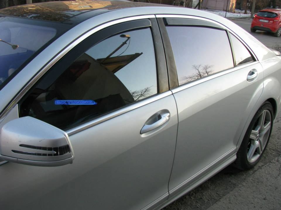 Ανεμοθραύστες για MERCEDES S-Class W221 (2007-2013) Sedan (μακρύ μεταξόνιο) - 4τμχ εμπρός και πίσω