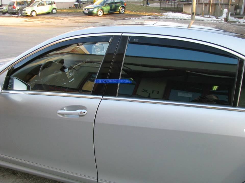 Ανεμοθραύστες για MERCEDES S-Class W221 (2007-2013) Sedan (μακρύ μεταξόνιο) - 4τμχ εμπρός και πίσω
