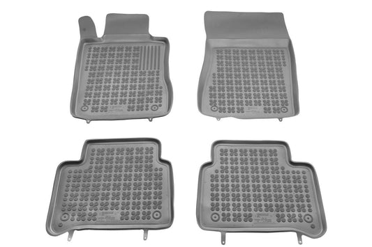 Λαστιχένια πατάκια για Mercedes W211 E-Class / W219 CLS (2002-2010) - τύπου "λεκανάκι" γκρι