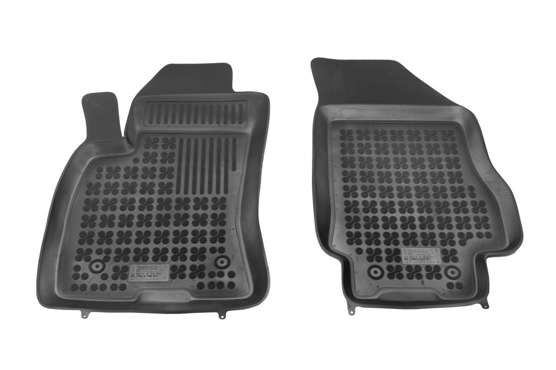 Λαστιχένια πατάκια για Opel Combo D / Fiat Doblo (2011-2019) - 2 θέσεων, - τύπου σκάφης