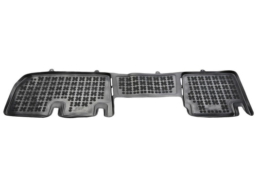 Λαστιχένια πατάκια για Renault Trafic III (2014-2019) - μεσαία (2η σειρά καθισμάτων) με αεραγωγούς, μόνο με πόρτες επιβατών στη δεξιά πλευρά, εκτός από την έκδοση SpaceClass - τύπου σκάφης