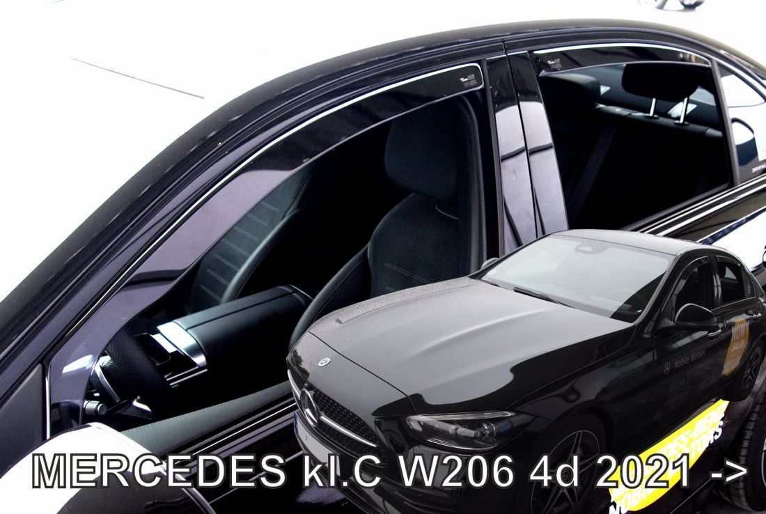 Ανεμοθραύστες για Mercedes C W206 4D (2021+) Sedan 4θυρο - 4 τεμάχια εμπρός και πίσω