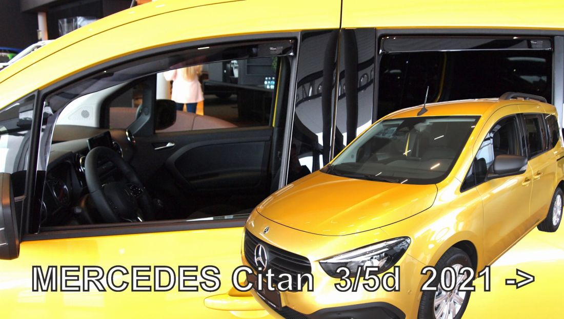 Ανεμοθραύστες για Mercedes Citan 2 (2021+) 3/5θυρο - 4τμχ. εμπρός και πίσω