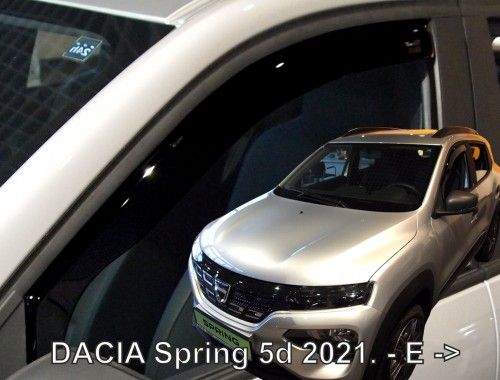 Apărători de vânt pentru Dacia Spring Electric (2021+) 5 uși - 2 bucăți față