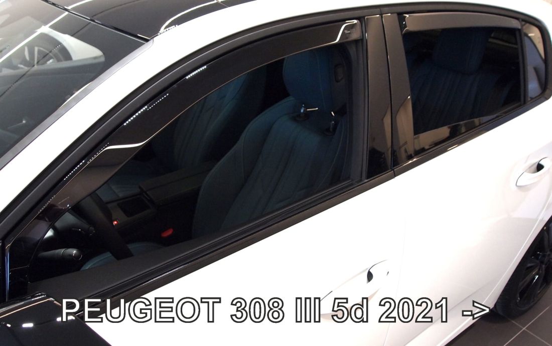 Deflectoare pentru Peugeot 308 (2021+) 5 uși - 4 buc. față și spate