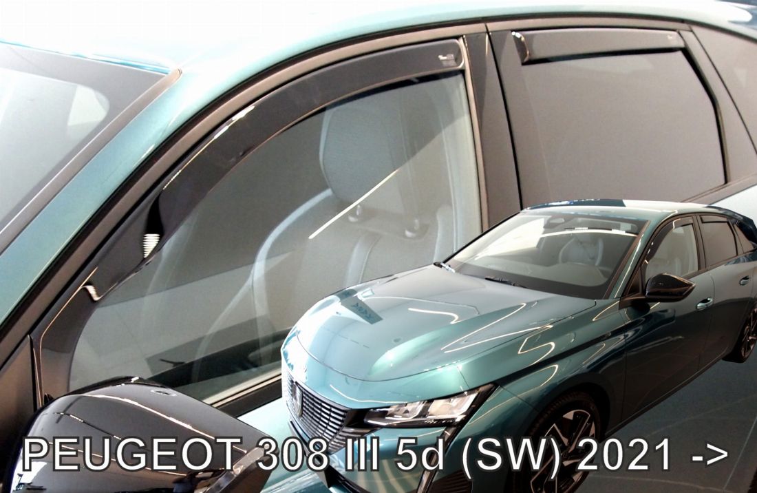 Deflectoare de vânt pentru Peugeot 308 (2021+) SW 5 uși - 4 buc. față și spate