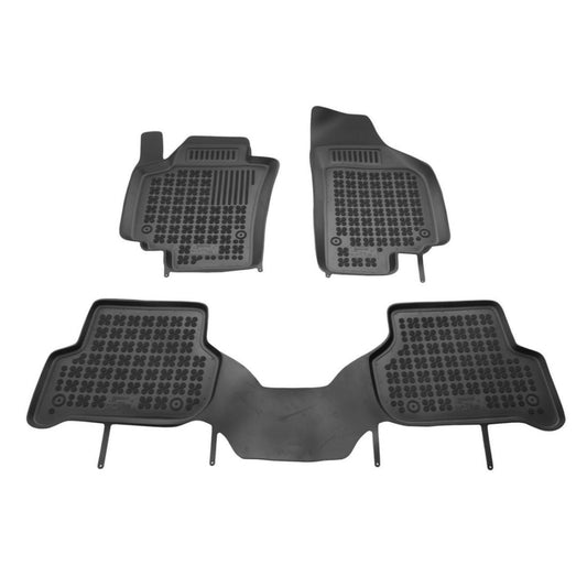 Λαστιχένια πατάκια για Seat Altea XL (2006+) - χωρίς εκδόσεις με μονάδα bluetooth κάτω από το κάθισμα του οδηγού - τύπου σκάφης
