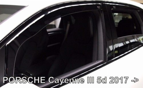 Deflectoare de vânt pentru Porsche Cayenne (2017+) - 4 buc. față și spate