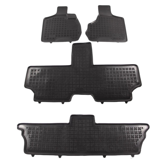 Λαστιχένια πατάκια για Chrysler VOYAGER IV (2001-2006) - 7 θέσεις - τύπου "σκάφης"